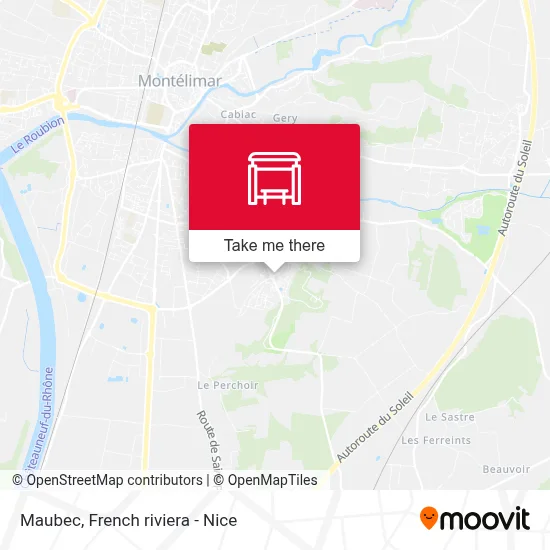 Maubec map