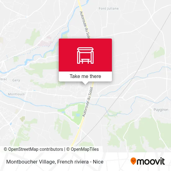 Montboucher Village map