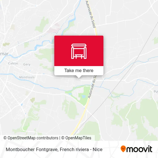 Montboucher Fontgrave map