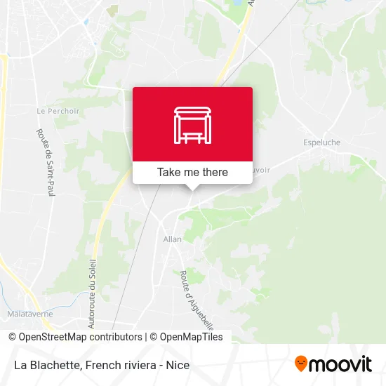 La Blachette map