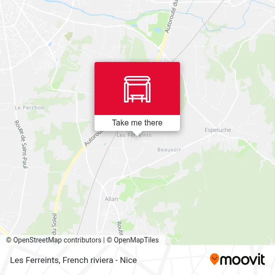 Les Ferreints map
