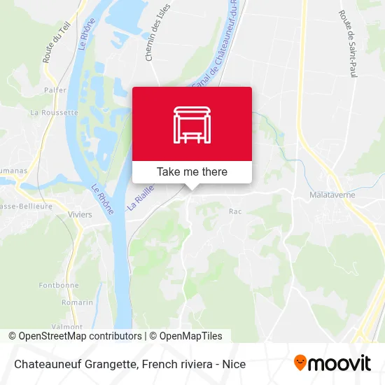 Chateauneuf Grangette map
