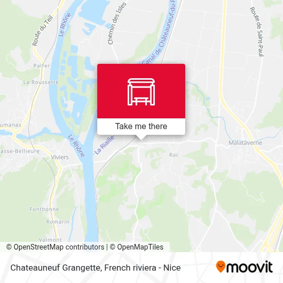 Chateauneuf Grangette map