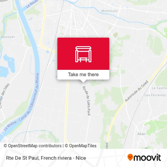 Rte De St Paul map