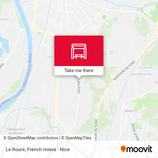 Le Roure map