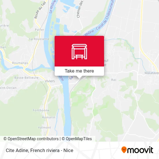 Cite Adine map
