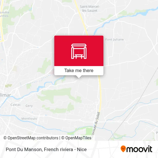 Pont Du Manson map