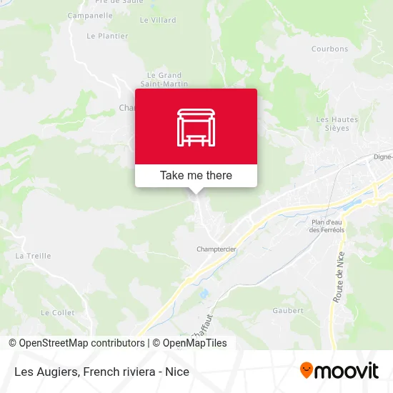 Les Augiers map