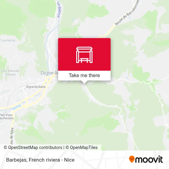 Barbejas map