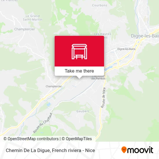 Chemin De La Digue map