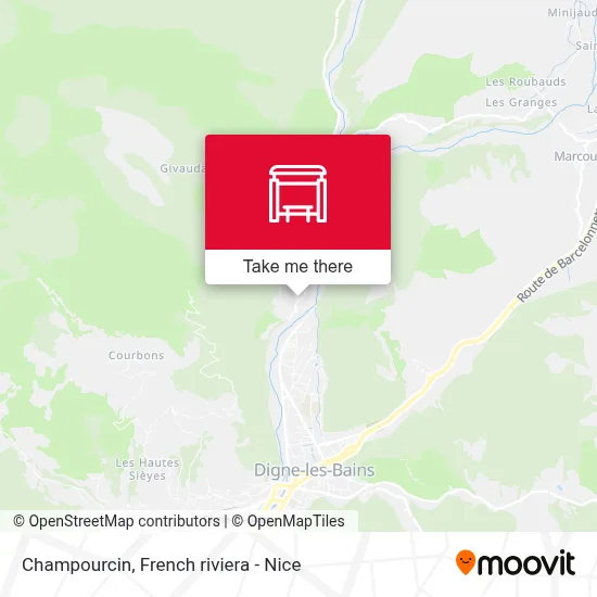 Champourcin map