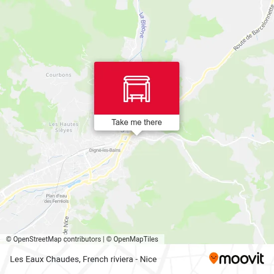 Les Eaux Chaudes map