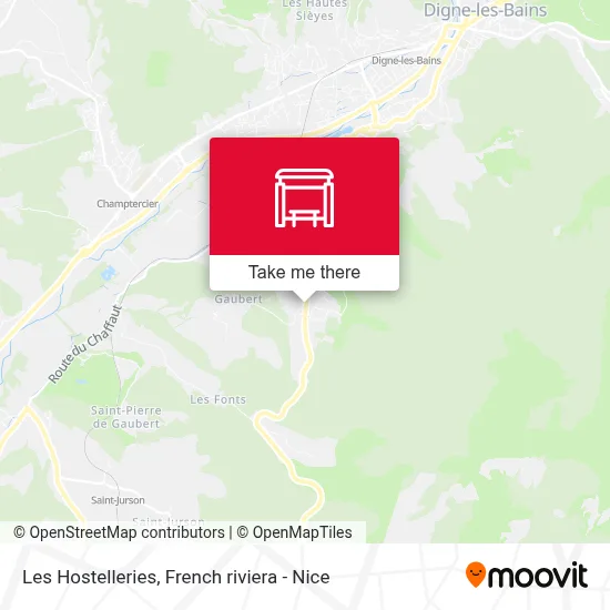 Les Hostelleries map