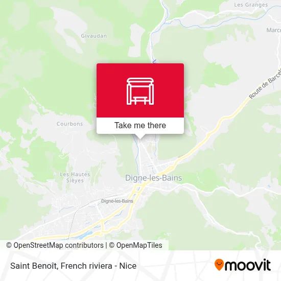 Saint Benoît map
