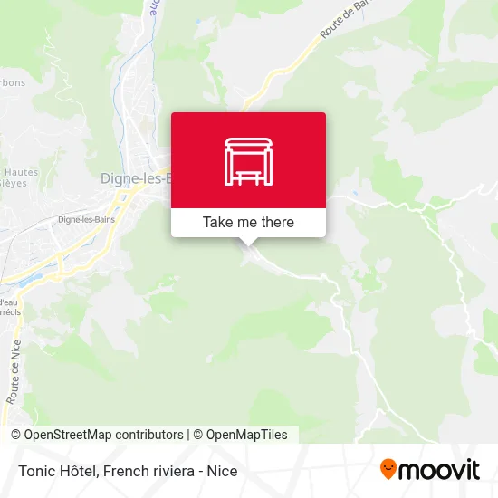 Tonic Hôtel map