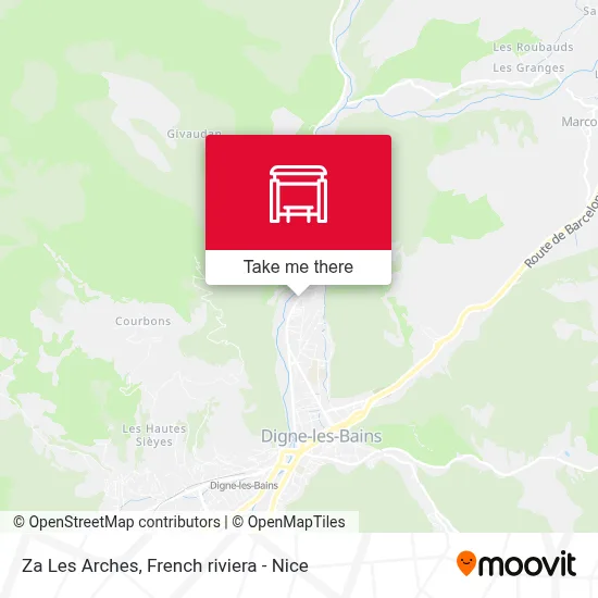 Za Les Arches map