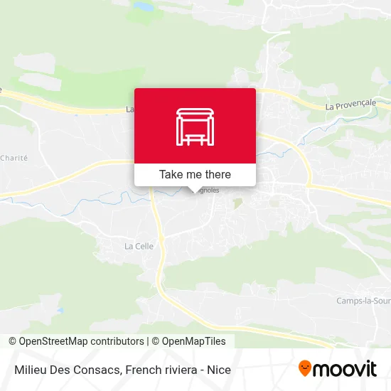 Milieu Des Consacs map