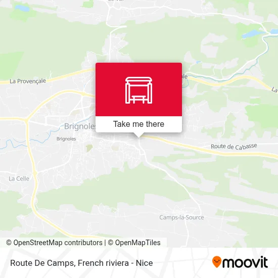 Route De Camps map