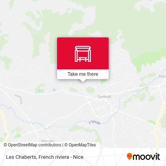 Les Chaberts map