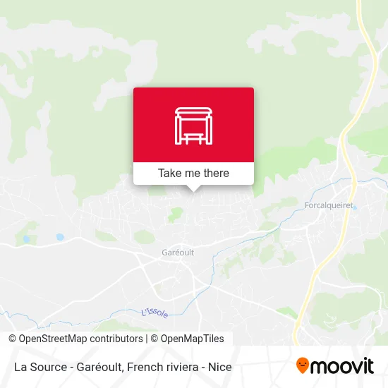 La Source - Garéoult map