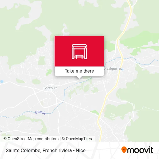 Sainte Colombe map