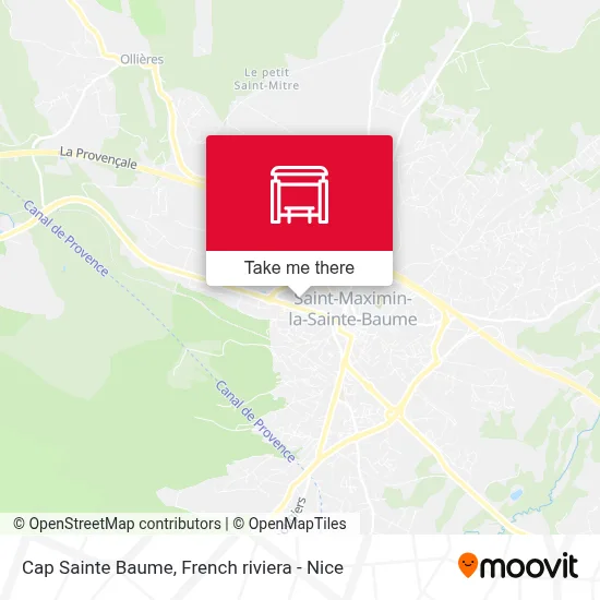 Cap Sainte Baume map