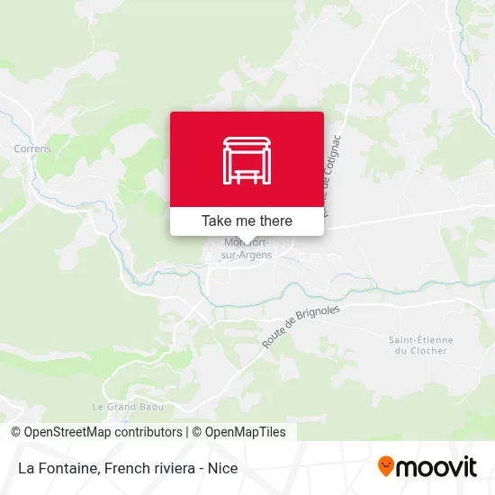 La Fontaine map