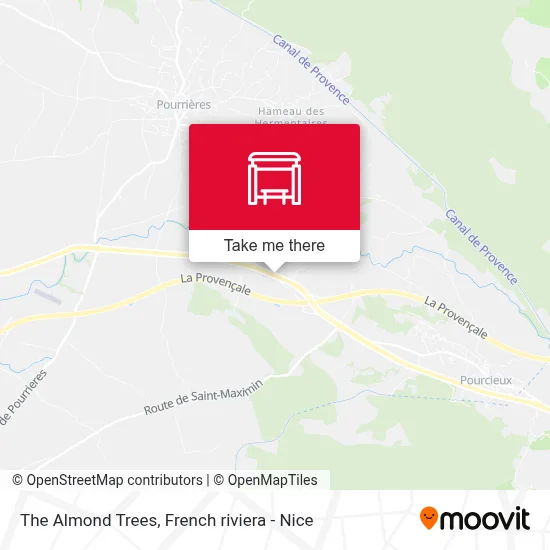 Les Amandiers map