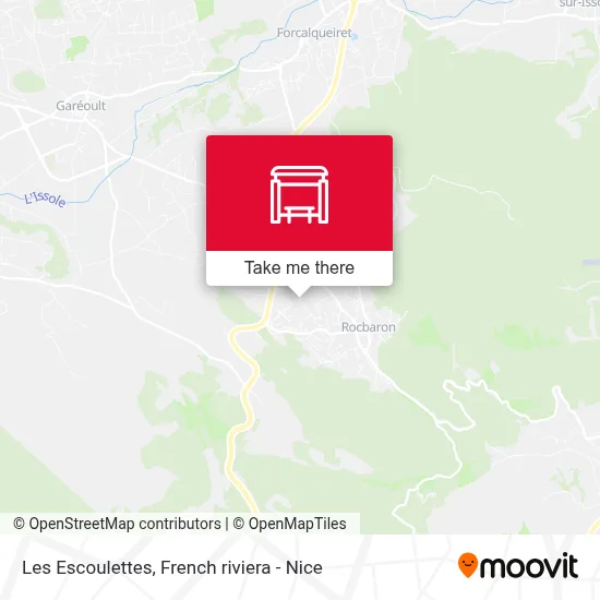 Les Escoulettes map