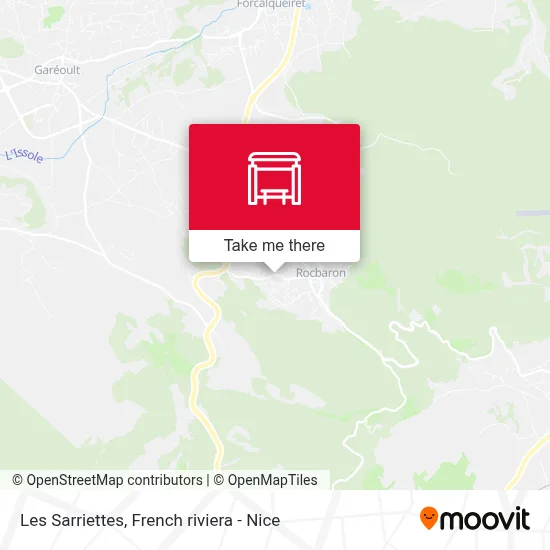 Les Sarriettes map