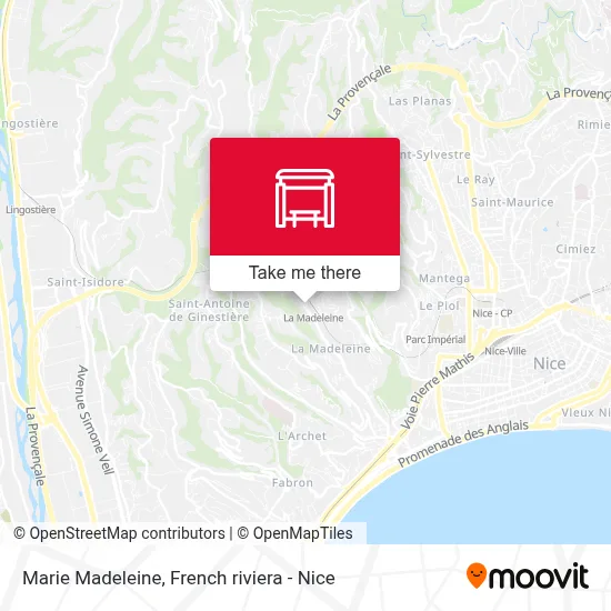 Marie Madeleine map