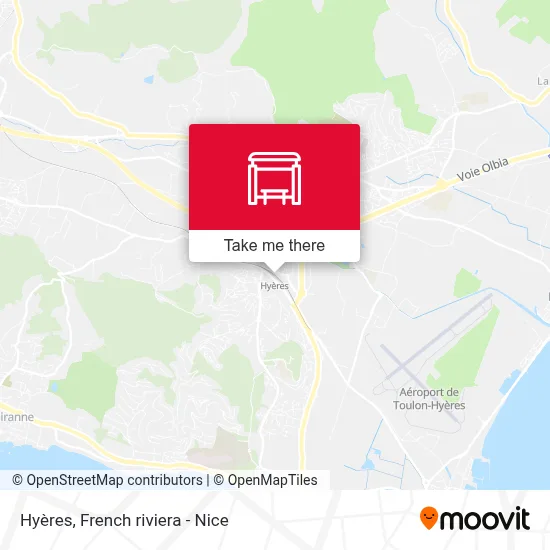 Hyères map