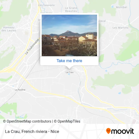 La Crau map