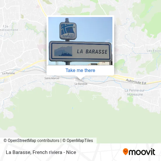 La Barasse map