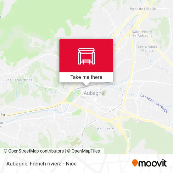 Aubagne map