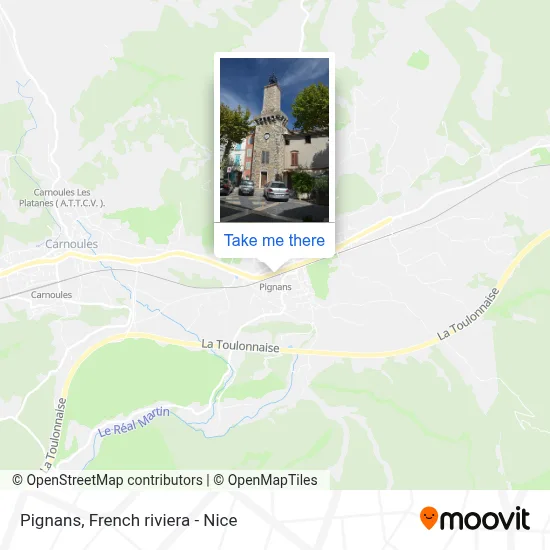 Mapa Pignans