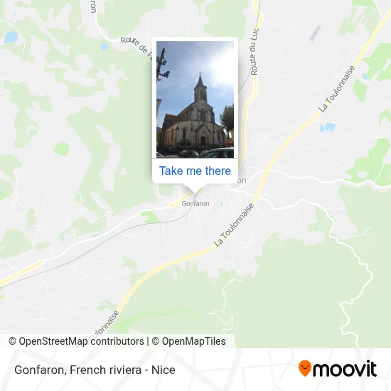 Gonfaron map