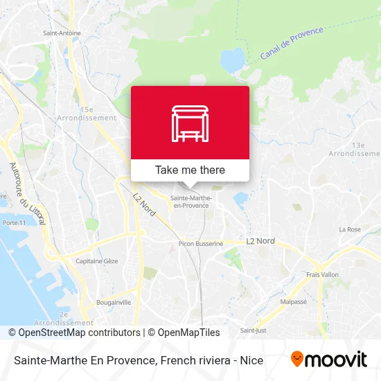 Sainte-Marthe En Provence map