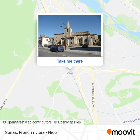 Sénas map