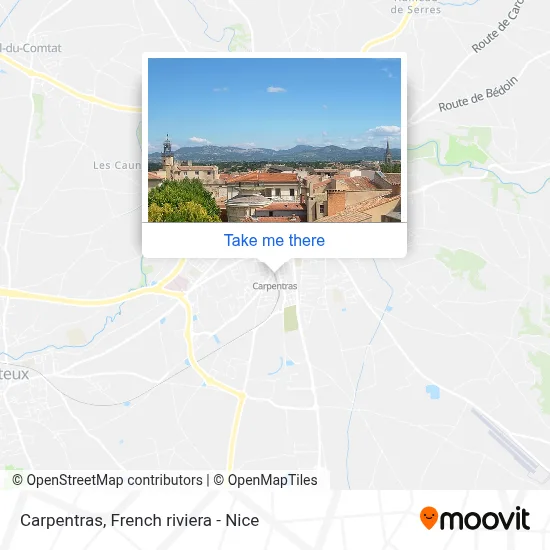 Carpentras map