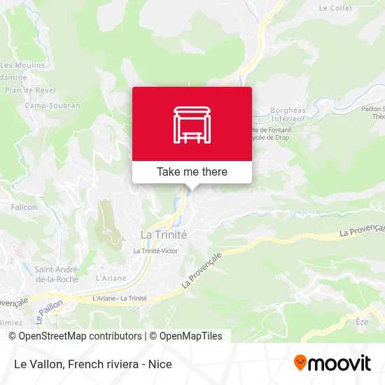 Le Vallon map