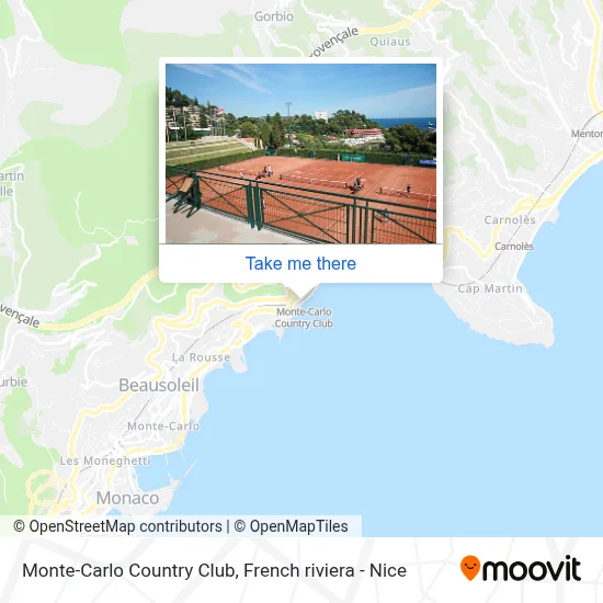 Monte-Carlo Country Club map