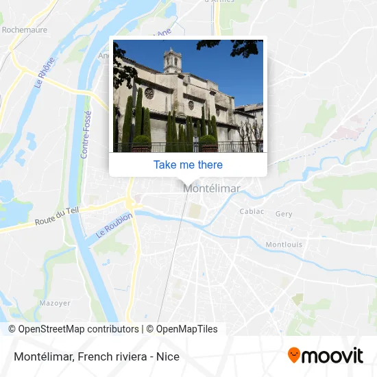 Montélimar map
