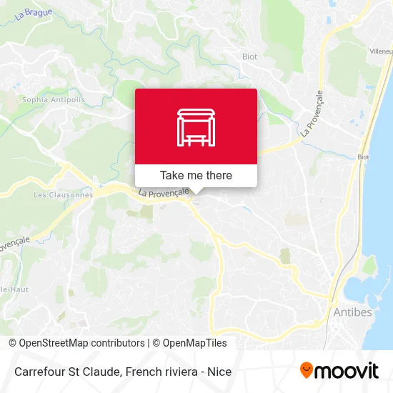 Carrefour St Claude map