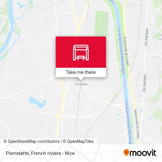 Pierrelatte map