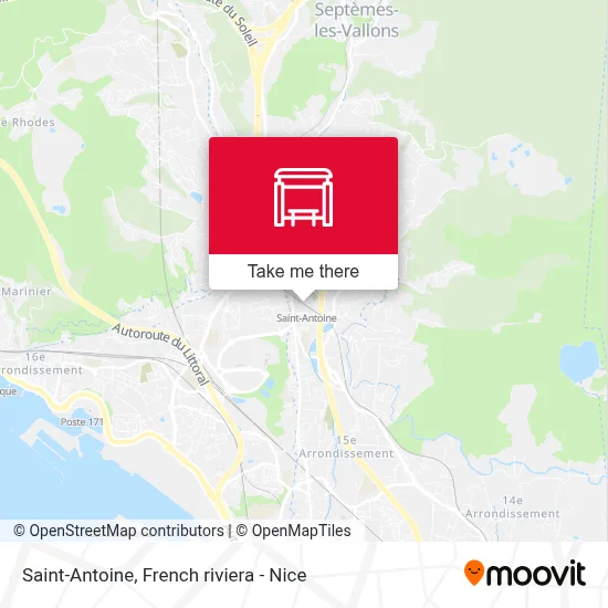 Saint-Antoine map