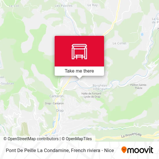 Pont De Peille La Condamine map