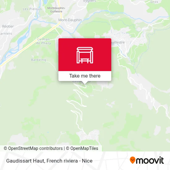 Gaudissart Haut map