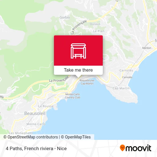Les 4 Chemins map