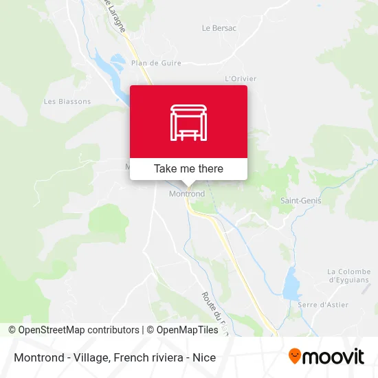 Mapa Montrond - Village